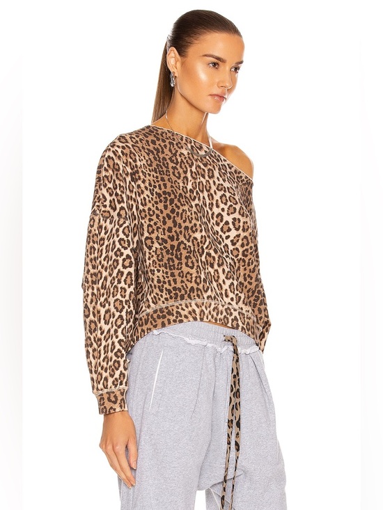 R13 Off Shoulder Patti Sweatshirt - Picture 2 of 9